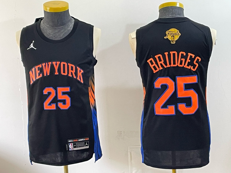 Men New York Knicks #25 Bridges black 2026 Nike NBA jersey 0701002